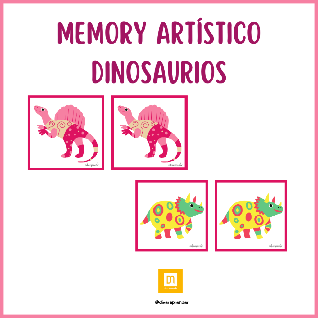 Memory artístico dinosaurios