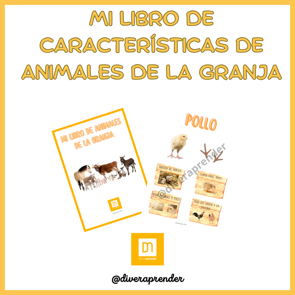 Libro características animales de la granja