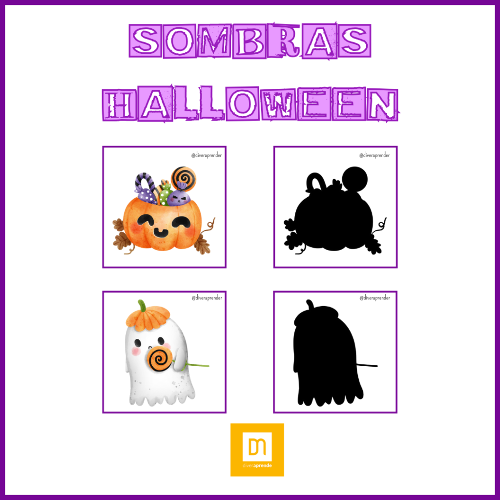 Asociación sombras halloween