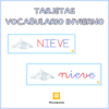 Tarjetas vocabulario invierno