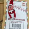 Carta, sobre y certificado adopción elfo