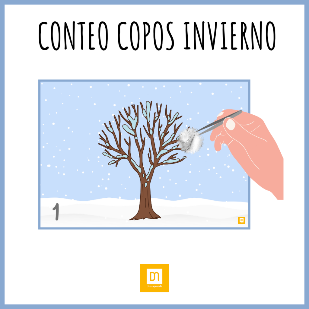 Conteo copos invierno