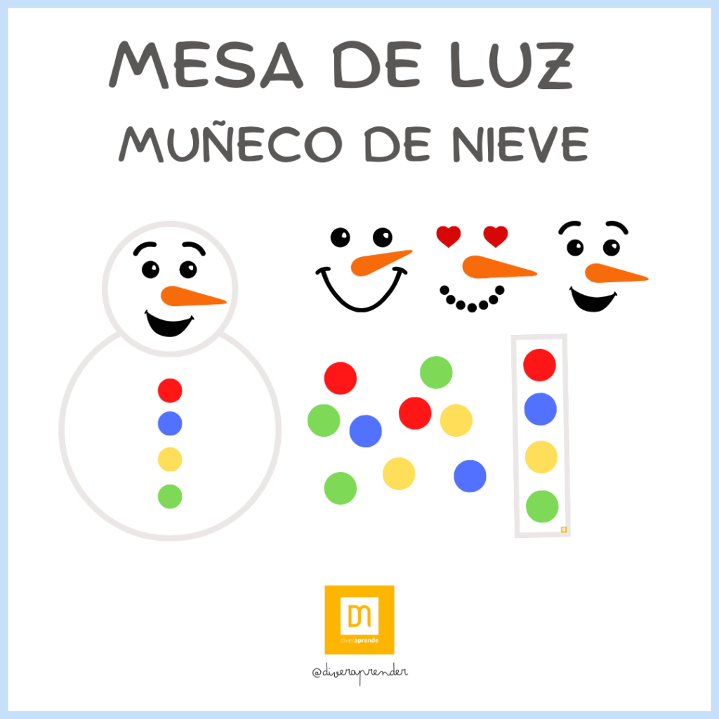 Mesa de luz muñeco de nieve