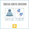 Tarjetas conteo invierno