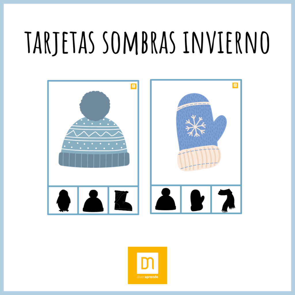 Tarjetas sombras invierno
