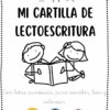 Cartilla de lectura blanco y negro punteada