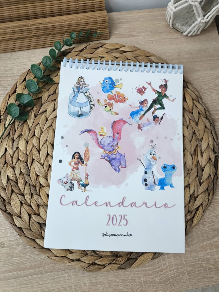 Calendario disney frases 2025