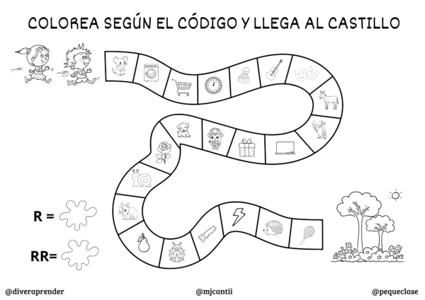 Cuaderno lecto nivel 4 "LL, B, V, Z, C, R, RR, F". Blanco y negro. - Imagen 13