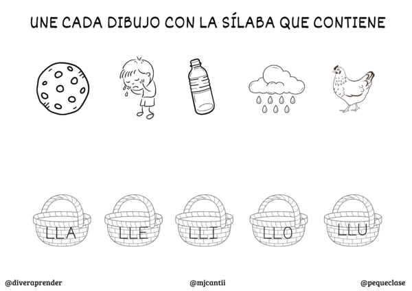 Cuaderno lecto nivel 4 "LL, B, V, Z, C, R, RR, F". Blanco y negro. - Imagen 3